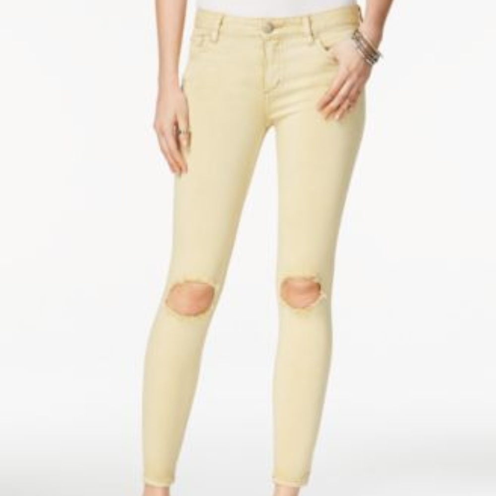 YELLOW FREE PEOPLE JEANS- brand new